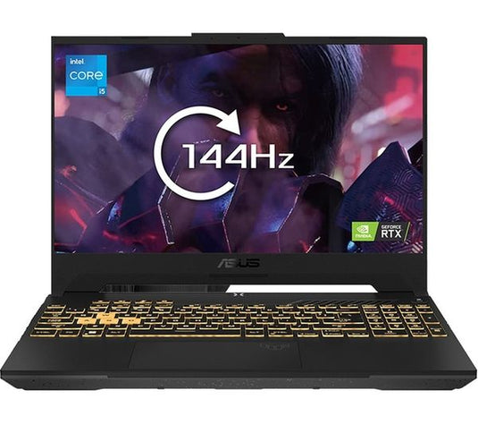 ASUS Gaming Laptop TUF FX507 - 12th Generation H-Series i5 16GB RAM 1TB SSD NVIDIA RTX 3050 Graphics 15.6" 144Hz FHD Screen