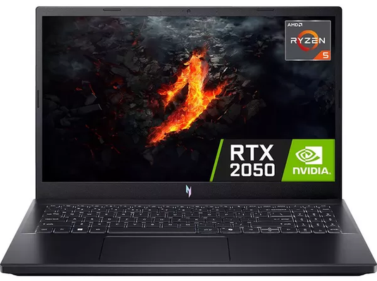 Acer Gaming Laptop V15 - 7th Generation H-Series Ryzen 5 16GB DDR5 RAM 512GB SSD NVIDIA RTX Graphics Backlit Keyvoard 15.6" 144Hz IPS FHD Screen