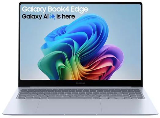 Samsung Laptop Galaxy Book4 Edge - Snapdragon X Elite Processor 16GB DDR5 RAM 512GB SSD 1.54KG Weight Backlit Keyboard 16" 3K AMOLED Touchscreen