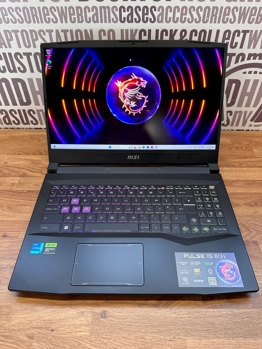 MSI Gaming Laptop Pulse 15 - 13th Generation H-Series i7 16GB DDR5 RAM 1TB SSD NVIDIA RTX 4060 Graphics RGB Backlit Keyboard 15.6" Quad-HD 165Hz Screen