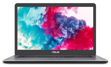 ASUS Laptop X705MA - Intel Dual-Core 8GB RAM 256GB SSD SonicMaster Speakers 17.3" HD+ Screen